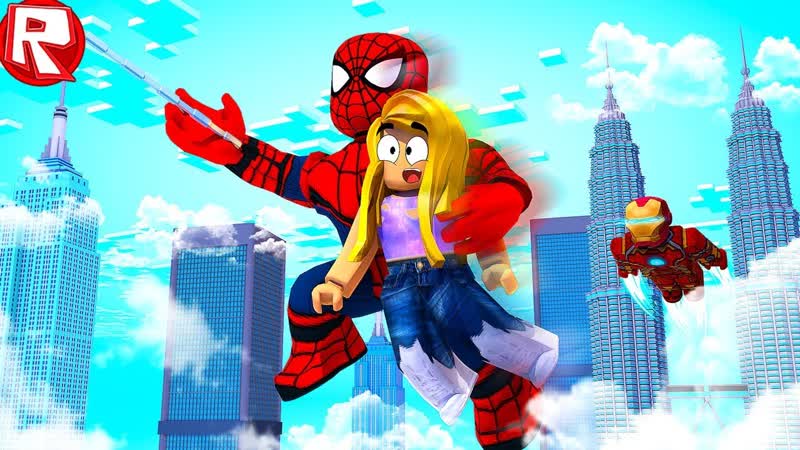 free роблокс человек паук спасает девушку в roblox возвращение домой видео веселая игра для детей hd