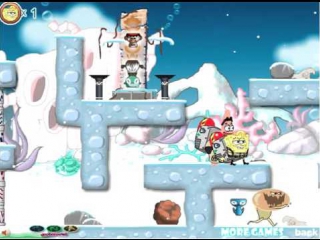 free игра мультик губка боб квадратные штаны 13 14 15 16 уровень четыре уровня подряд hd