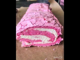 free восхитительный розовый меренговый рулет наша группа во онтакте торт рецепт vк hd