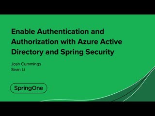 free enable authentication and authorization with azure active directory and spring security hd