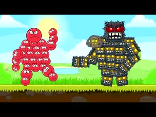 free мультик red ball 4 все части анимация игра красный шар озвучка несносный шарик hd