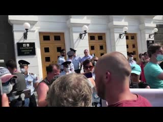 free хабаровск митинг 18 июля владимир шмонька соловьёв извиняется и переобувается клирик hd