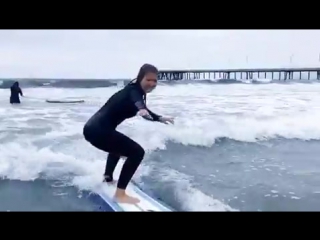 free temple surf русская школа серфинга в лос аджелес калифорния вика первый урок серфинга venice beach california los hd