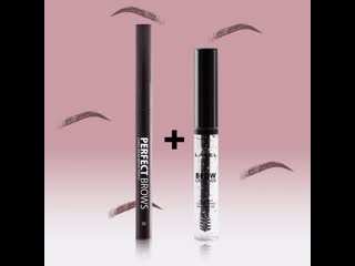 free карандаш для бровей perfect brows и гель для бровей brow designer hd