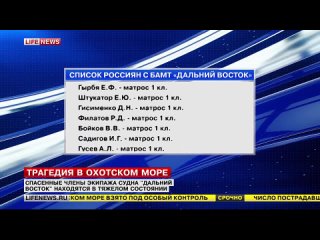 free особое мнение названа основная версия крушения траулера дальний восток hd