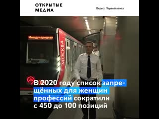 free в московском метро начали работать женщины машинисты это первые машинистки в истории современной россии hd
