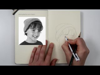 free emmy kalia как нарисовать портретный эскиз по эталонной фотографии hd