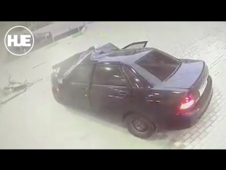 free в махачкале водитель не справился с управлением и врезался в запрау hd