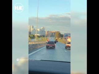 free в питере парень на ходу пытался открыть дверь соседней легковушки hd