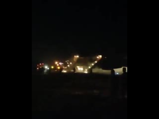 free в барнауле во время посадки загорелась стойка шасси у самолета boeing 767 hd