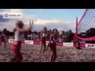 free юля бричковская финал чемпионата журнала maxim по пляжному волейболу 2012 hd