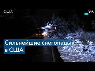 free последствия снегопадов в сша пятеро погибших и десятки тысяч без электроэнергии hd