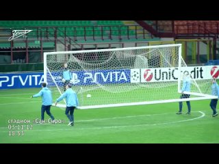 free открытая тренироа перед матчем с миланом zenits last practice before taking on a c milan hd