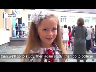 free украинская девочка о том почему хочет пойти в школу nr hd