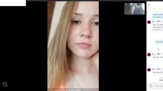 free skype девушка голая показывает киску кончила сквирт скайп слили спалили дрочит мастурбирует секс перископ periscope hd
