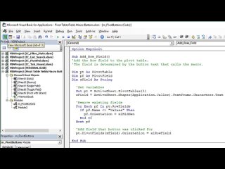 free excel campus jon vba macro buttons to addremove pivot table fields hd