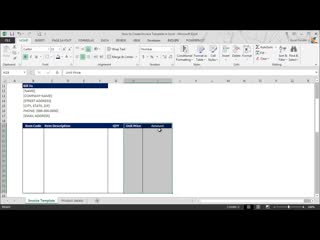 free excel tip how to create an invoice template in excel hd
