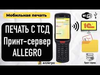 free мобильная печать с тсд принт сервер allegro hd