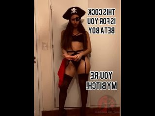 free хэллоуин здесь и эта пиратка будет тренировать твою задницу своим членом ты боишься неженка шлюха бдсм и фемдом hd
