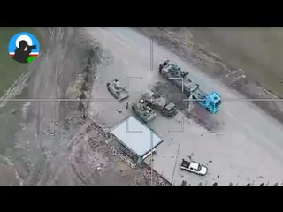free удар ланцета по украинскому бтр м 113 во время запраи у курахово hd