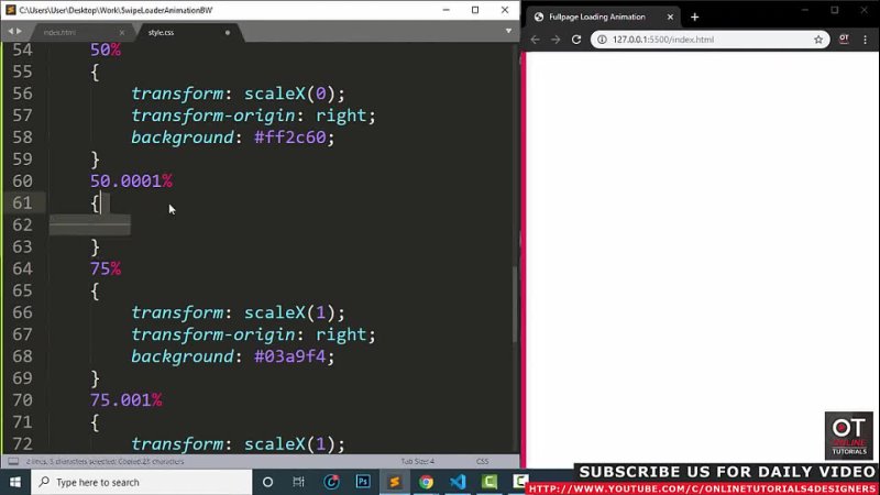free css fullscreen loading page animation effects css3 animation tutorial hd