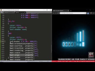 free css glowing loading page animation effects css3 animation tutorial hd