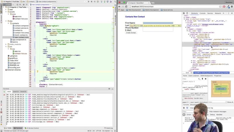 free angular 2 tutorial 2016 forms with two way databinding hd