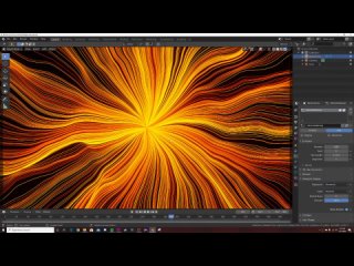free create an abstract particle loop with eevee in blender hd