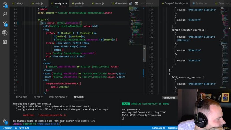 free react component dev with graphql data part 2 p5d87 live coding with jesse hd