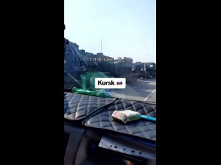 free автомобильная колонна с бронетехникой и личным составом вс рф движется в курскую область на помощь братьям u g m hd