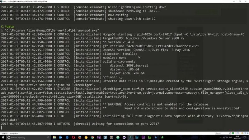 free mongodb tutorial 2 installing mongodb locally hd