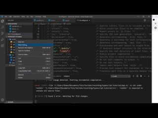 free typescript tutorial 7 better workflow tsconfig hd