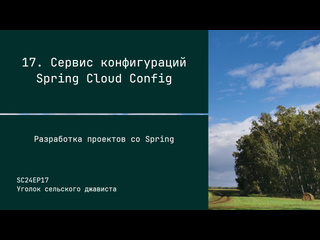 free acttress sc24ep17 сервис конфигураций spring cloud config разработка проектов со spring hd