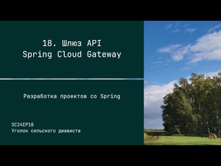 free sc24ep18 шлюз api spring cloud gateway разработка проектов со spring hd