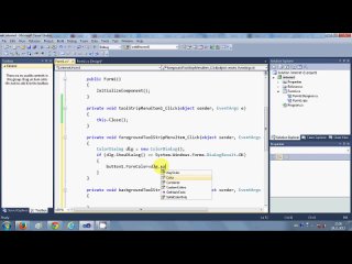 free c tutorial 98 how to use contextmenustrip right mouse click in c hd