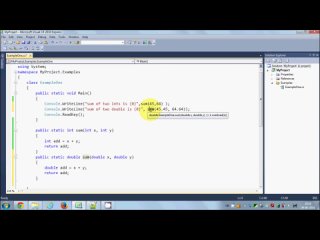 free c tutorial for beginners 14 method overloading in c hd