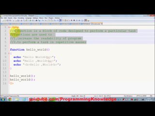free php tutorial for beginners 20 functions with arguments hd