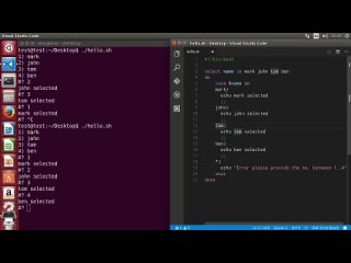 free shell scripting tutorial for beginners 21 select loop hd