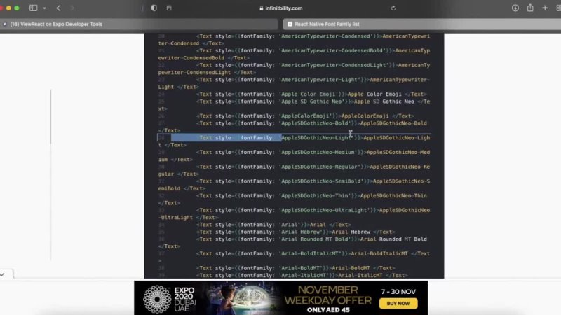 free react native tutorial 34 text style props react native hd