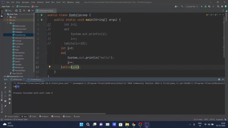 free java tutorial for beginners java do while loop hd