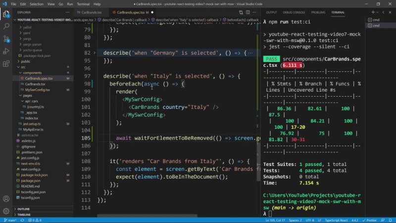 free react hooks swr test components that useswr mock service worker react js testing tutorial 7 hd
