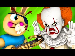 free пигги vs пеннивайз 2 банни roblox piggy роблокс свинка пеппа оно хоррор челлендж 3d анимация hd