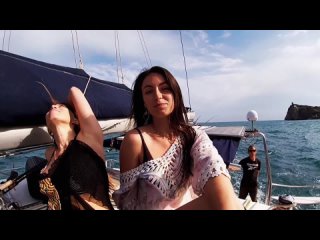 free морская прогулка съемка на яхте в открытом море hd