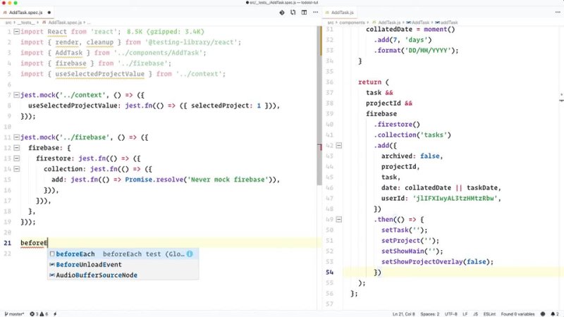free intermediate react tutorial todoist clone with firebase custom hooks scss react testing hd