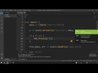 free работаем с файлами go 22 работа с файлами в golang files in go go уроки go курс go tutorial hd