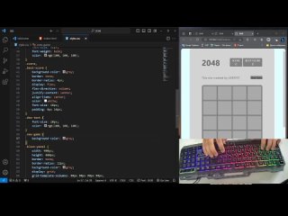 free how to make a game 2048 using html css javascript part 1 mp4 hd