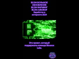 free blum большое обновление blum фарминг blum airdrop заработок без вложений в интернете 2024 hd