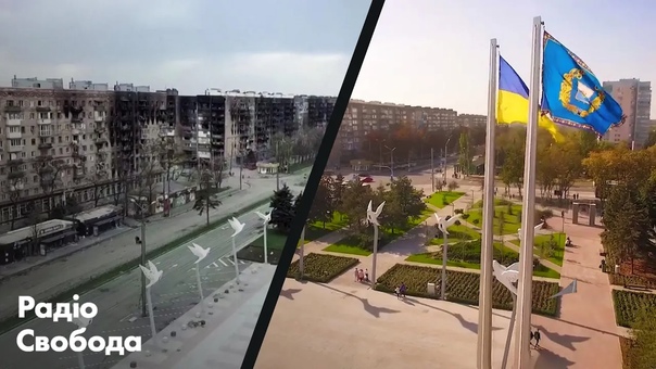 free мариуполь до и после разрушения впечатляющие кадры города с дрона hd