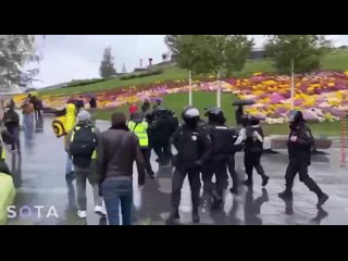 free стычки с полицией и сожженные военкоматы как в московии протестуют против мобилизации 7 hd