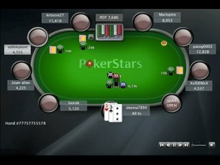 free раздача дня на pokerstarter не самая подходящая ситуация для пуша hd